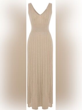 KNITSS midi dress pleated NWOT